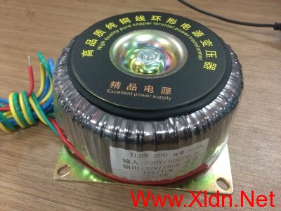 给实验电源定制了款专用变压器XLDN_200W高品质全铜线环形变压器